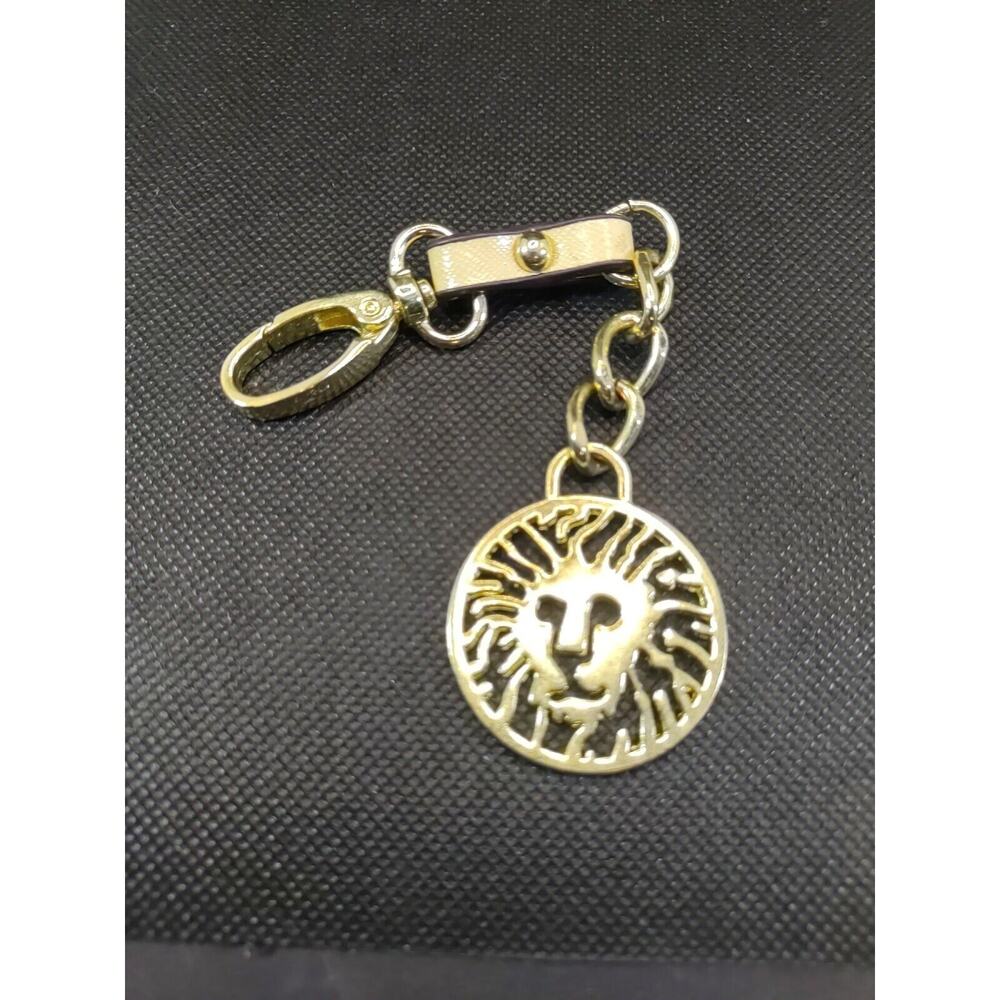 Anne Klein Luggage Tag Gold Tone Lion - Picture 3 of 7